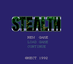 Stealth (Japan) Title Screen